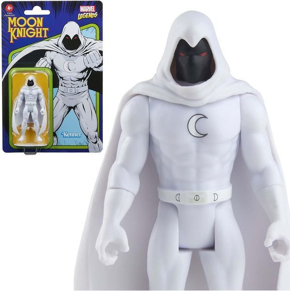Колекційна фігурка MARVEL HASBRO MARVEL LEGENDS RETRO 375 MARVEL'S MOON KNIGHT 10 см AF141 фото