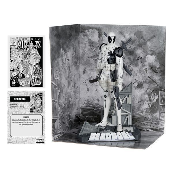 Колекційна фігурка McFarlane Marvel Collection PVC Statue 1/10 Deadpool (The New Mutants #98) (Line Art) (Gold Label) 17 cm AF8336 фото