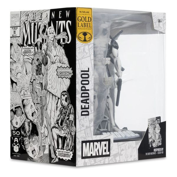 Колекційна фігурка McFarlane Marvel Collection PVC Statue 1/10 Deadpool (The New Mutants #98) (Line Art) (Gold Label) 17 cm AF8336 фото