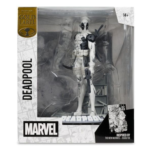 Колекційна фігурка McFarlane Marvel Collection PVC Statue 1/10 Deadpool (The New Mutants #98) (Line Art) (Gold Label) 17 cm AF8336 фото