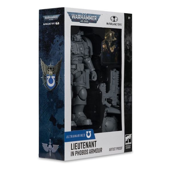 Коллекционная фигурка McFarlane Warhammer 40,000 Action Figure Lieutenant in Phobos Армор (Ultramarines) (Artist Proof) 18 cm AF9078 фото