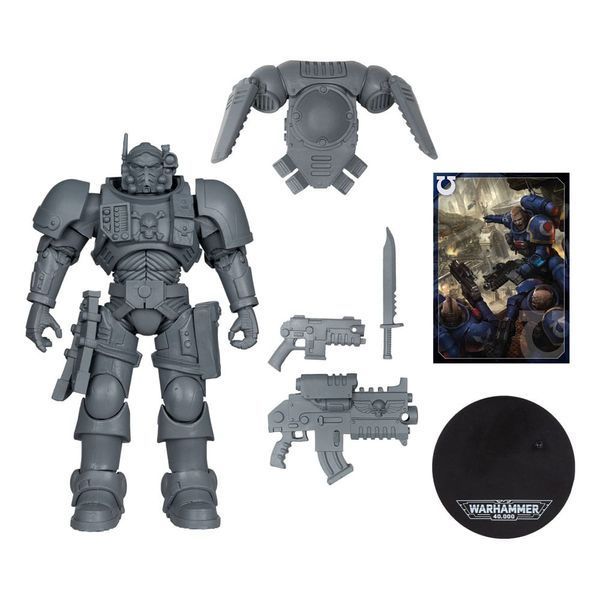 Коллекционная фигурка McFarlane Warhammer 40,000 Action Figure Lieutenant in Phobos Армор (Ultramarines) (Artist Proof) 18 cm AF9078 фото