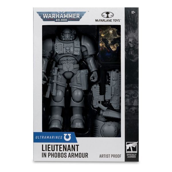 Коллекционная фигурка McFarlane Warhammer 40,000 Action Figure Lieutenant in Phobos Армор (Ultramarines) (Artist Proof) 18 cm AF9078 фото