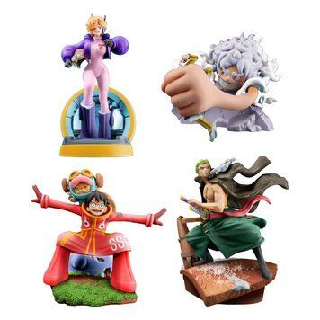 Колекційний набір фігурок Megahouse One Piece Petitrama PVC Mini Statue Logbox Re Birth Egghead Set 9 cm AF8837 фото