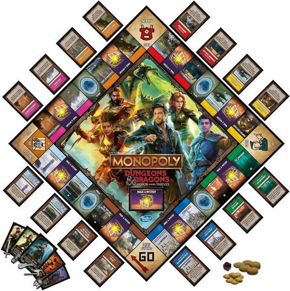 Настольная игра Монополія - Monopoly Dungeons & Dragons: Honor Among Thieves (Монополия D&D: Честь воров) bf30 фото