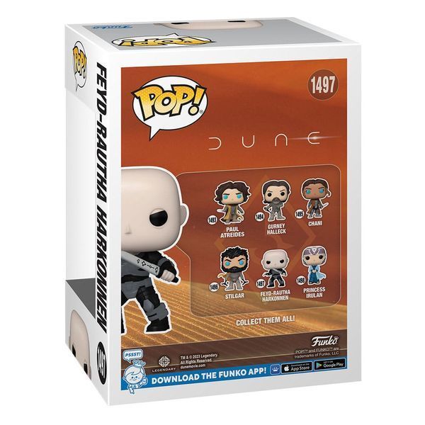 Коллекционная фигурка Funko Dune 2 POP! Movies Vinyl Figure Feyd Rautha 9 cm AF295 фото