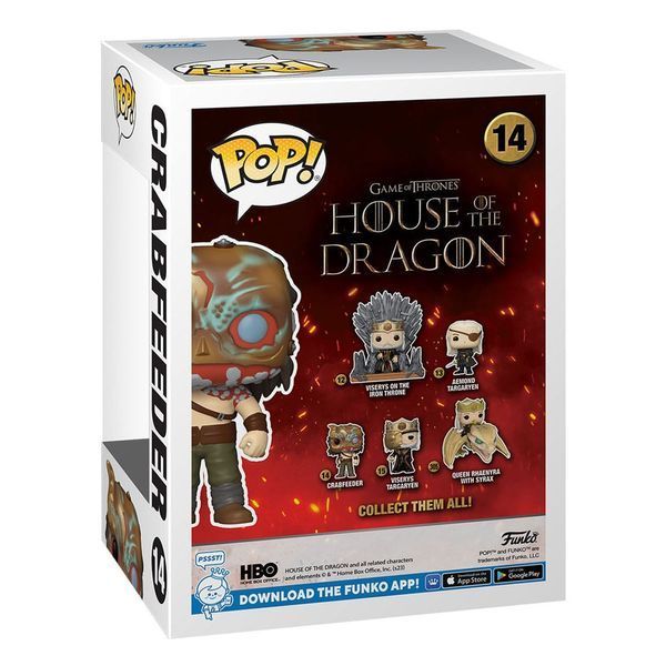 Колекційна фігурка Funko House of the Dragon POP! TV Vinyl Figure Crabfeeder 9 cm AF250 фото