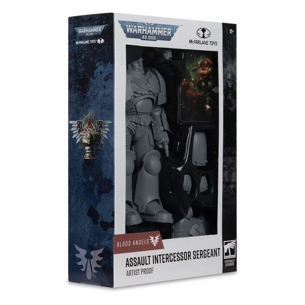 Колекційна фігурка McFarlane Warhammer 40,000 Action Figure Assault Intercessor Sergeant (Blood Angel) (Artist Proof) 18 cm AF9498 фото