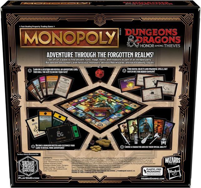 Настольная игра Монополія - Monopoly Dungeons & Dragons: Honor Among Thieves (Монополия D&D: Честь воров) bf30 фото