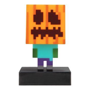 Лампа Paladone Minecraft Icons Light Zombie Jack O Lantern 10 cm lamp5663 фото