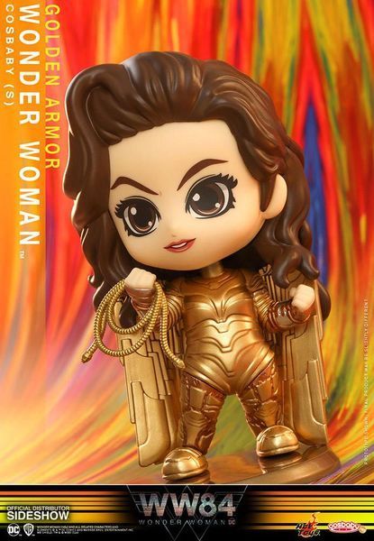 Колекційна міні-фігурка Диво-жінка Wonder Woman 1984 Cosbaby (S) Mini Figure Golden Armor Wonder Woman 10 cm Hot Toys mf111 фото