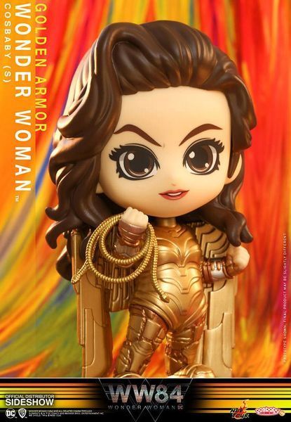 Колекційна міні-фігурка Диво-жінка Wonder Woman 1984 Cosbaby (S) Mini Figure Golden Armor Wonder Woman 10 cm Hot Toys mf111 фото