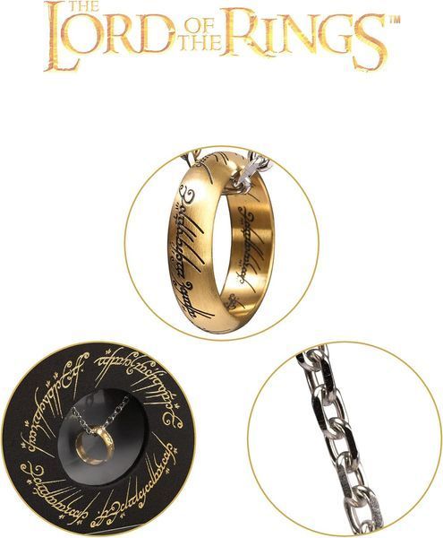 Перстень - Володар Перснів THE LORD OF THE RINGS - THE ONE RING, STAINLESS STEEL ON CHAIN The Noble Collection NOB001 фото