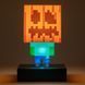 Лампа Paladone Minecraft Icons Light Zombie Jack O Lantern 10 cm lamp5663 фото 4
