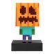 Лампа Paladone Minecraft Icons Light Zombie Jack O Lantern 10 cm lamp5663 фото 1