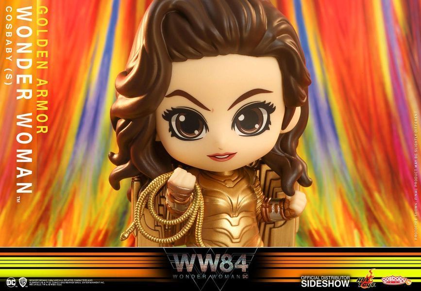 Колекційна міні-фігурка Диво-жінка Wonder Woman 1984 Cosbaby (S) Mini Figure Golden Armor Wonder Woman 10 cm Hot Toys mf111 фото