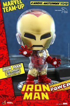 Колекційна міні-фігурка Marvel Comics Cosbaby (S) Залізна людина (The Origins Collection) 10 см  Hot Toys mf101 фото