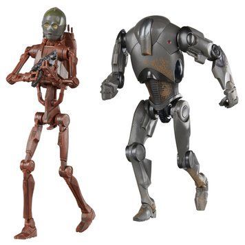 Коллекционный набор фигурок Hasbro Star Wars: C-3PO (B1 Battle Droid) & Super Battle Droid 15 см Black Series HASF9222 фото