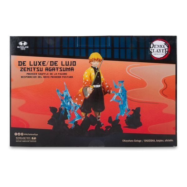 Коллекционная фигурка McFarlane Toys Demon Slayer: Kimetsu no Yaiba Action Figure Zenitsu Thunder Breathing Deluxe 13 cm AF196 фото