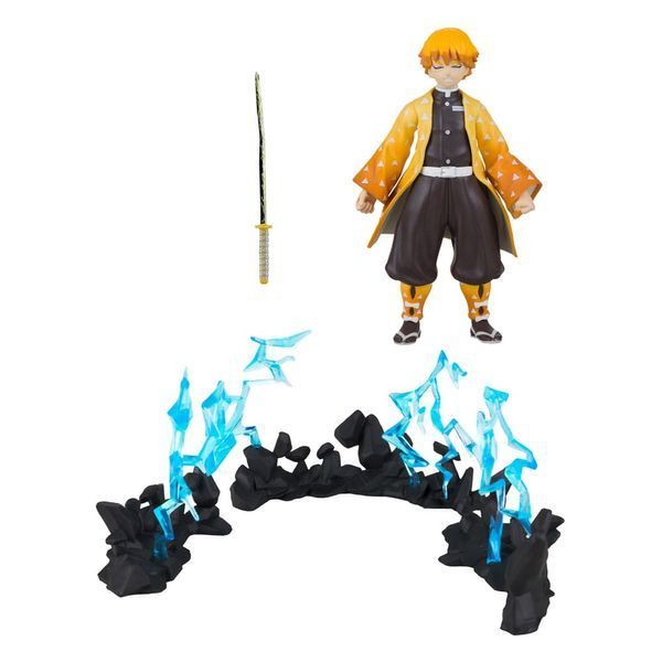 Коллекционная фигурка McFarlane Toys Demon Slayer: Kimetsu no Yaiba Action Figure Zenitsu Thunder Breathing Deluxe 13 cm AF196 фото