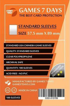 Протектори Games7Days (57.5 x 89 мм) Standard USA Chimera (100 шт) prot9 фото