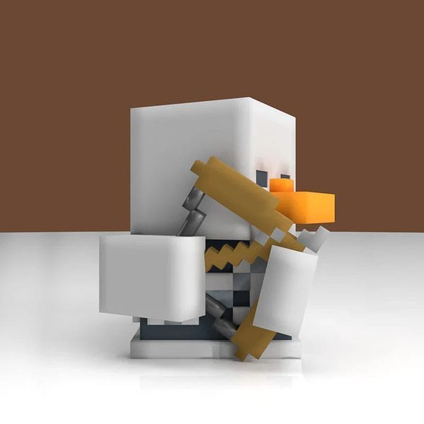 Колекційна фігурка Numskull Minecraft Tubbz PVC Figure Skeleton 1st Edition 10 cm AF1845 фото