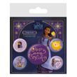 Набір значків бейджів Wish Pin-Back Buttons 5-Pack Magic In Every Wish