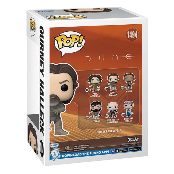 Колекційна міні-фігурка Funko Dune 2 POP! Movies Vinyl Figure Gurney Halleck 9 cm mf130 фото