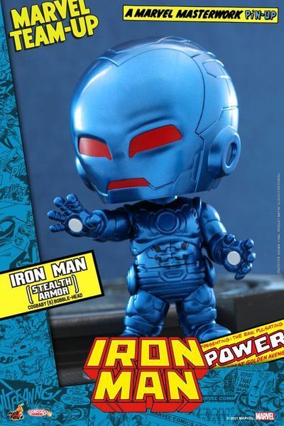 Колекційна міні-фігурка Marvel Comics Cosbaby (S) Залізна людина (Stealth Armor) 10 см Hot Toys mf103 фото
