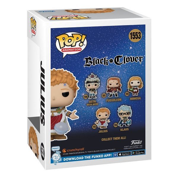 Колекційна фігурка Funko Black Clover POP! Animation Vinyl Figure Julius 9 cm AF213 фото