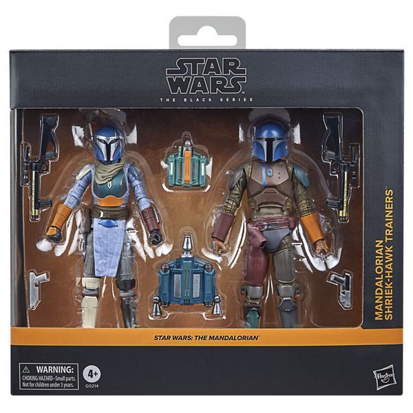 Коллекционный набор фигурок Hasbro Star Wars: The Mandalorian &mdash; Mandalorian Shriek-Hawk Trainers 15 см Black Series HASG0214 фото