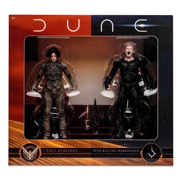 Колекційні фігурки Дюна (Dune), 2 фігурки, Пол Атрід і Фейд-Раута Харконнен, 18 см McFarlane Toys AF101 фото