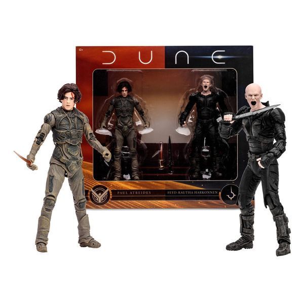 Колекційні фігурки Дюна (Dune), 2 фігурки, Пол Атрід і Фейд-Раута Харконнен, 18 см McFarlane Toys AF101 фото