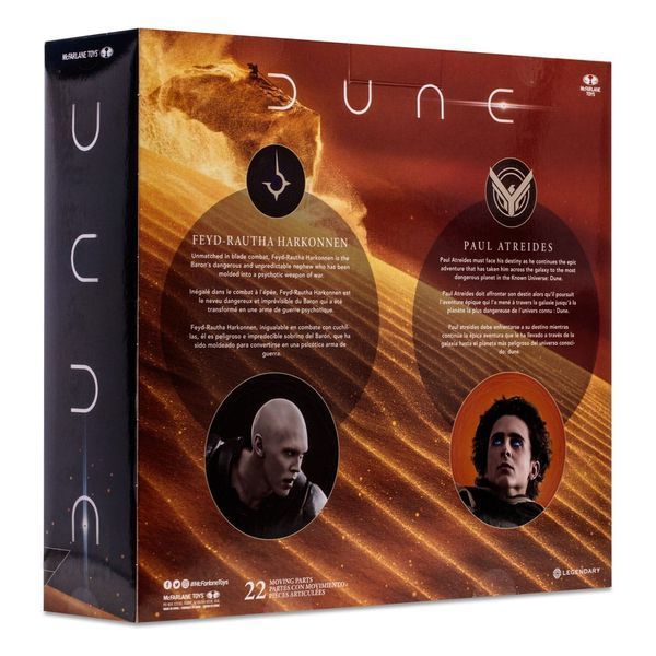 Колекційні фігурки Дюна (Dune), 2 фігурки, Пол Атрід і Фейд-Раута Харконнен, 18 см McFarlane Toys AF101 фото