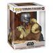 Коллекционная фигурка Funko Star Wars The Mandalorian POP! Deluxe Vinyl Figure Mandalorian на Wantha with Child in Bag 12 cm AF3738 фото 2