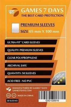 Протектори Games7Days (65 x 100 мм) Premium Magnum (50 шт) prot18 фото