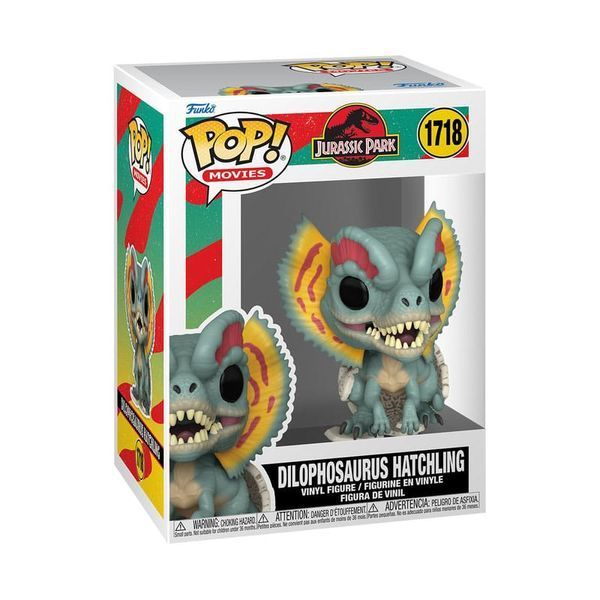 Коллекционная фигурка Funko Jurassic Park Hatchling POP! Видео Vinyl Figure Dilophosaurus 9 cm AF9847 фото